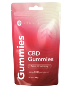 CBD Gummies, Strawberry, 100 mg CBD, 20 pcs x 5 mg, 45 g - Image 2