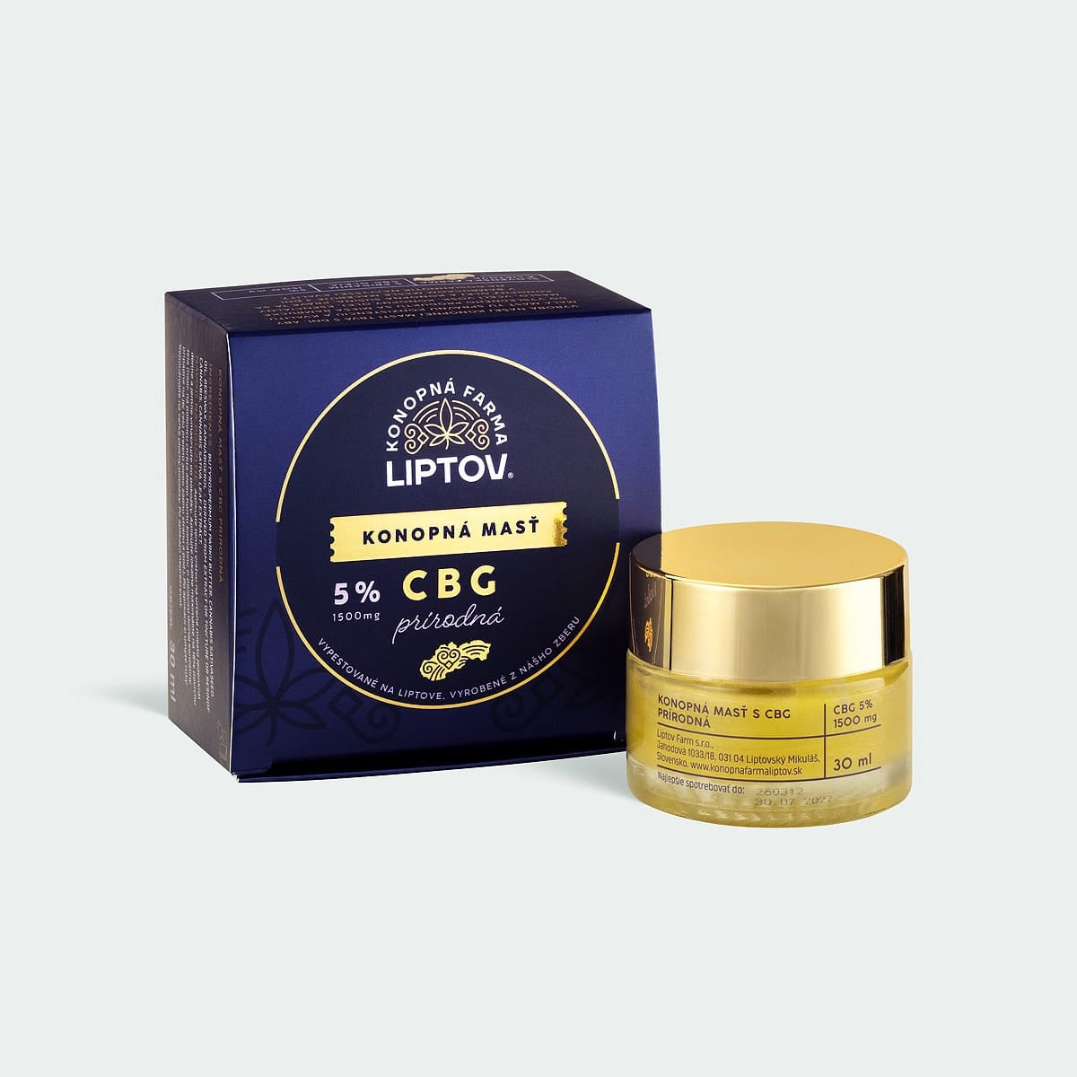 Hemp Ointment with CBG 1500mg Natural