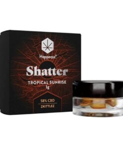 Tropical Sunrise Shatter Extract 58% CBD, 1 g