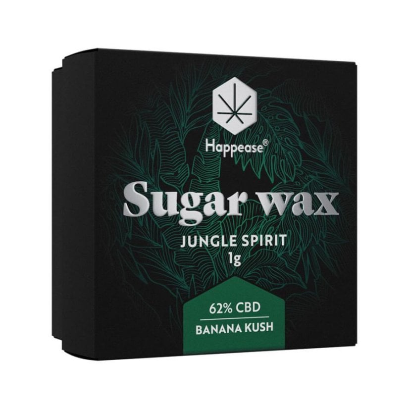 Jungle Spirit Sugar Wax Extract, 62% CBD, 1 g