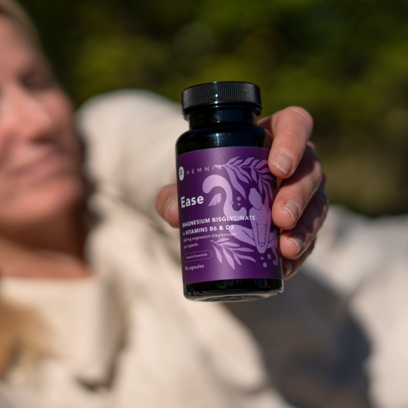 Ease, Magnesium bisglycinate, vitamins D3 and B6, 90 capsules – foto 3