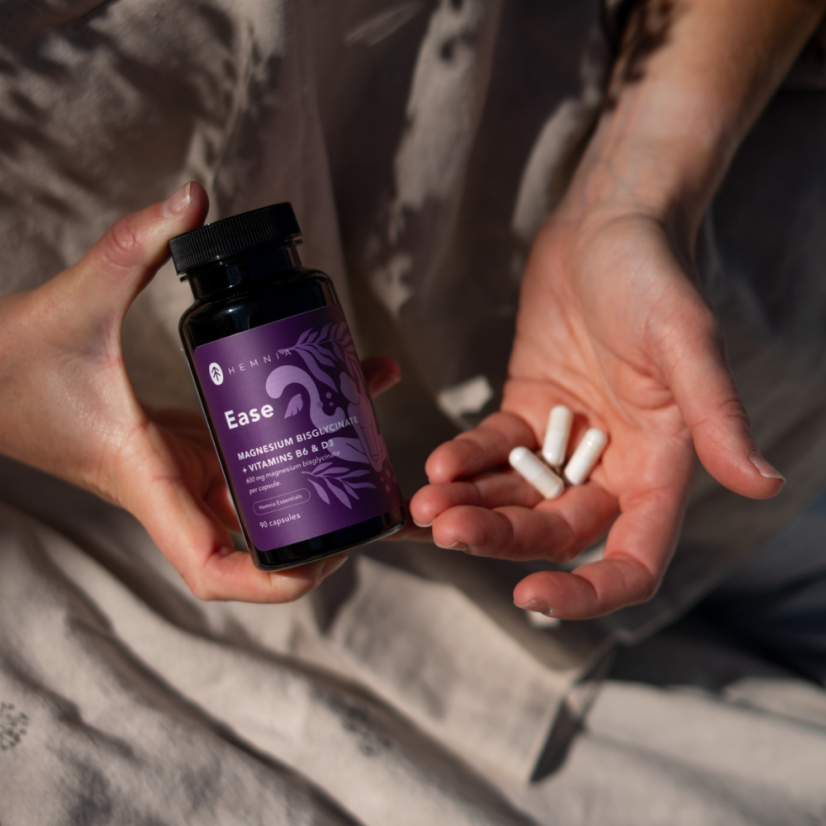 Ease, Magnesium bisglycinate, vitamins D3 and B6, 90 capsules – foto 4