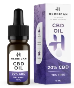 CBD Oil 20% THC Free, 2,000 mg, 10 ml